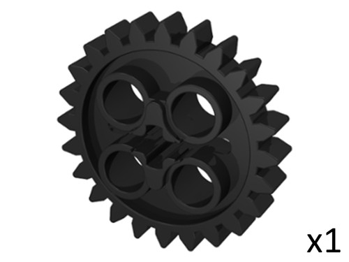 Lego 3648 black technic - lego, gear